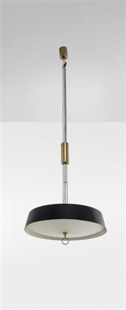 FONTANA ARTE Una lampada a sospensione a saliscendi "1956", circa 1961....