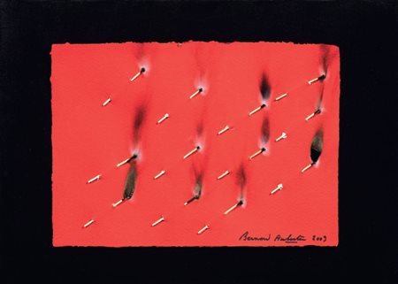 Bernard Aubertin Fontenay-aux-Roses 1934 Dessin de feu, 2009 Fiammiferi...