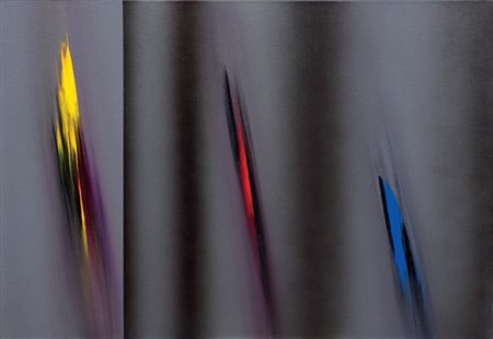 Ennio Finzi Venezia 1931 Do-Re-Mi Acrilico su tela, cm. 69,5x100 Titolo e...