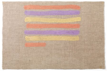 Giorgio Griffa Torino 1936 Linee orizzontali, 1976 Acrilico su tela, cm....