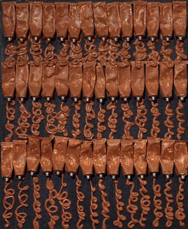 Arman Nizza 1928 - 2005 Senza titolo Acrilico e tubetti su tela tesa su...