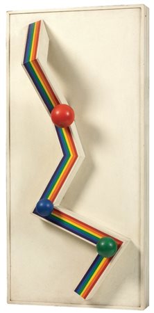 Lucio Del Pezzo Napoli 1933 Balls, 1967 Acrilico e smalto su legno, cm....