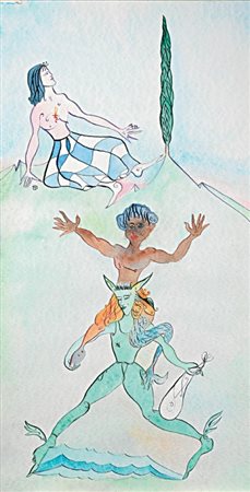 Luigi Ontani Vergato (Bo) 1943 La disperazione con faunetto e furto, 1978...