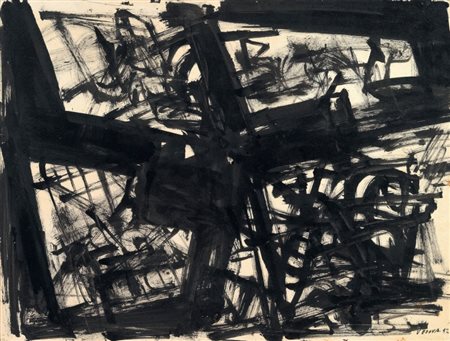 Emilio Vedova Venezia 1919 - 2006 Senza titolo, 1952 Inchiostro su carta...