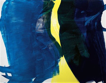 Hans Hartung Lipsia 1904 - Antibes 1989 T1976-R19, 1976 Acrilico su tavola,...
