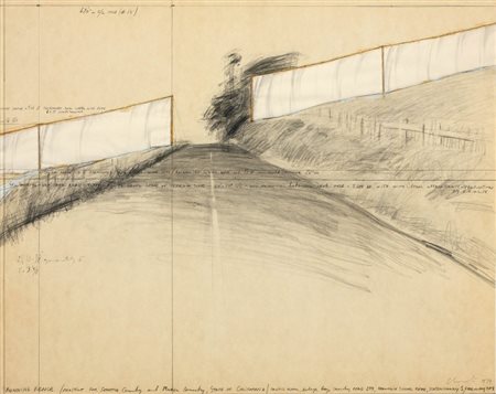 Christo Gabrovo 1935 Running Fence (Project for Sonoma County and Marin...