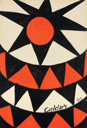 Alexander Calder Philadelphia 1898 - New York 1976 Composizione, 1970 Tempera...