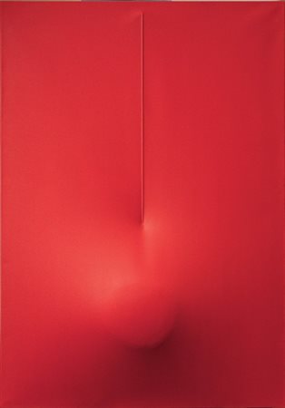 Agostino Bonalumi Vimercate (Mi) 1935 Rosso, 2008 Tela estroflessa e...