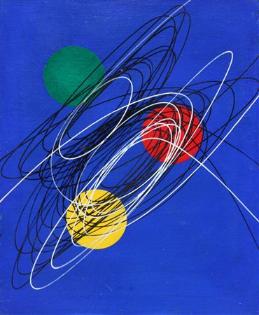 Roberto CRIPPA Monza 1921 Bresso 1972 Spirale, 1951, olio su tela, cm. 50 x...