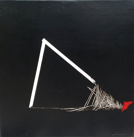 Emilio SCANAVINO Genova 1922 Milano 1986 Geometria malata, 1972, olio su...
