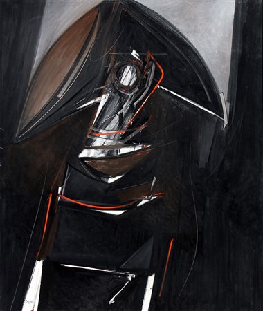 Piero RUGGERI Torino 1930 Torino 2009 Napoleone in nero, 1971, olio su tela,...