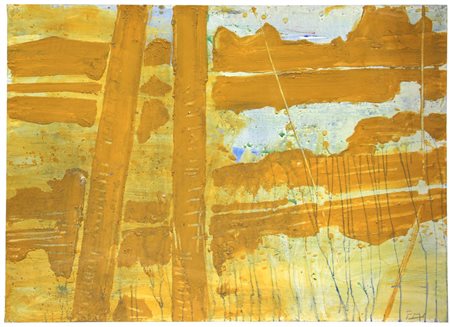 Giovanni FRANGI Milano 1959 San Giorgio, pittura su cartoncino, cm. 100 x...