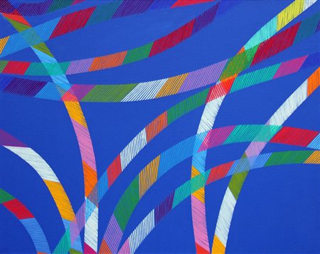 Piero DORAZIO Roma 1927 Todi 2005 Odeon, 1987, olio su tela, cm. 75 x 95,...