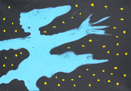 Tano FESTA Roma 1938 Roma 1988 La voce del vento, anni 70, smalto su tela,...