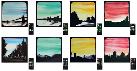 Pierluigi PUSOLE Torino 1962 Televisori, 1987, acrilico su tela, cm. 60 x 60,...