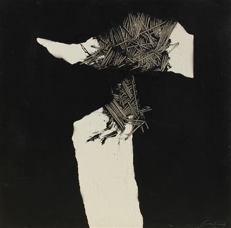 Emilio SCANAVINO Genova 1922 Milano 1986 Presenze, anni 70, olio su tela, cm....