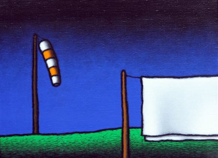 Tino STEFANONI Lecco 1937 Senza titolo E88, 1995, olio su tela, cm. 32 x...