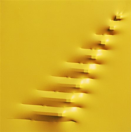 Agostino BONALUMI Vimercate (MI) 1935 Desio, 2013 Giallo, 1974, tela...