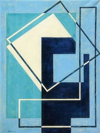 Mario RADICE Como, 1898 Milano, 1987 Composizione, 1968, olio su tela, cm....