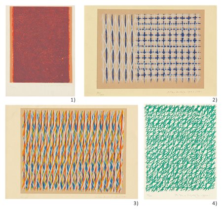 Piero DORAZIO Roma 1927 Todi 2005 Senza titolo, 1958, litografia a colori,...