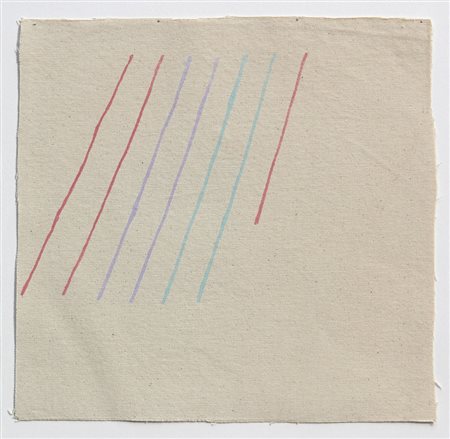 Giorgio GRIFFA Torino 1936 Obliquo, 1972, acrilico su tela, cm. 40 x 40,...