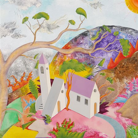 Luca ALINARI Firenze 1943 Na voce doce, 1989, acrilico su tela applicata su...