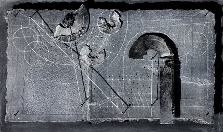 Walter VALENTINI Pergola 1928 Le misure il cielo, 1993, tecnica mista su...