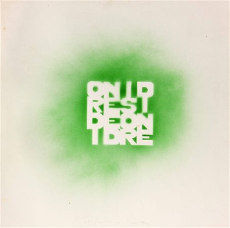 Alighiero BOETTI Torino 1940 Roma 1994 Ordine e disordine, 1980, aerografo su...