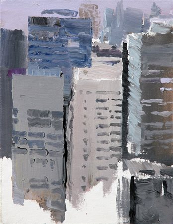 VELASCO Bellano (Lc) 1960 Codice Morse, 2009, olio su tela, cm. 24 x 18,...