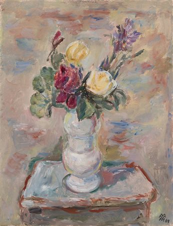 Mario Vellani Marchi (Modena 1895 - Milano 1979) "Vasetto antico e fiori"...