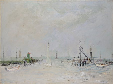 Adriano di Spilimbergo (Buenos Aires 1908 - Spilimbergo 1975) "Volendam" 1963...