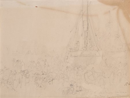 Gerolamo Induno (Milano 1825 - 1890) "Balaclava - Crimea Emigrazione Tartara"...