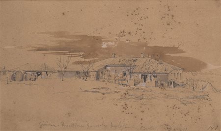 Gerolamo Induno (Milano 1825 - 1890) "Crimea - Quartiere Generale inglese"...