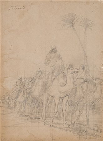 Gaetano Previati (Ferrara 1852 - Lavagna 1920) (Attribuito) Studio per il...