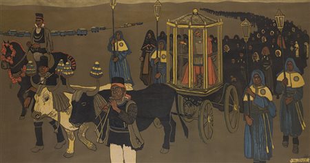 Giuseppe Biasi da Teulada (Sassari 1885 - Andorno Micca (BI) 1945) "Festa...