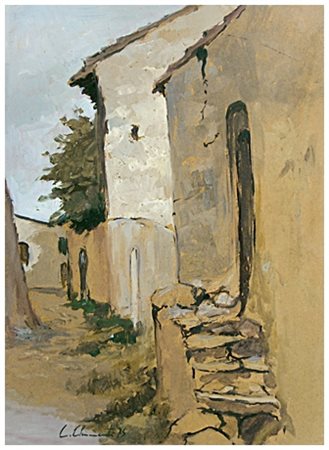 GIULIO CHIMENTI Altopascio 1919 – Cecina 1995 Senza titolo 1975 Olio su...