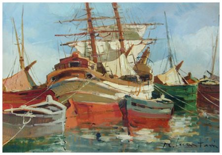 RENZO MARTINI Livorno 1937 – Livorno 2005 Senza titolo Olio su faesite 35 x...