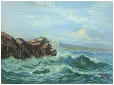 MILLUS (Mauro Illusi) Livorno 1925 – Livorno 1992 Senza titolo Olio su...