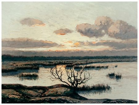 GINO ROMITI Livorno 1881 – Livorno 1967 Senza titolo Olio su faesite 30 x 40....