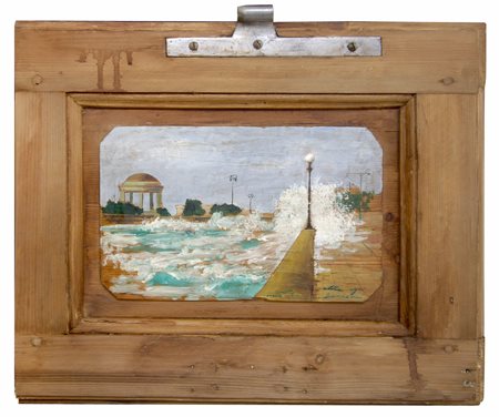 MASSIMO LOMI Livorno 1953 Oltre ogni barriera 2016 Tempera su tavola con...