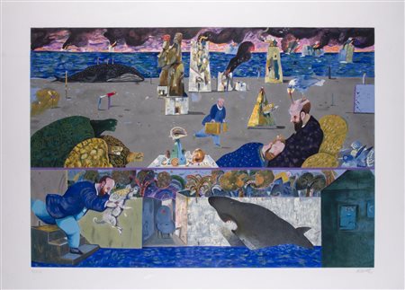 Antonio Possenti (1933) Senza titolo firma in basso a destra; numerata 74/120...