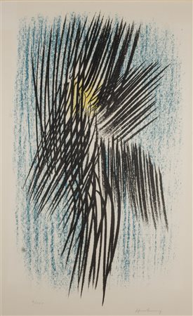 Hans Hartung (1904-1989) L22 firmata in basso a destra; numerato 6/100...