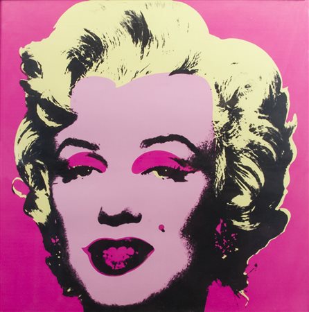Andy Warhol (1928-1987) Marylin sul retro timbro Andy Warhol Foundation...