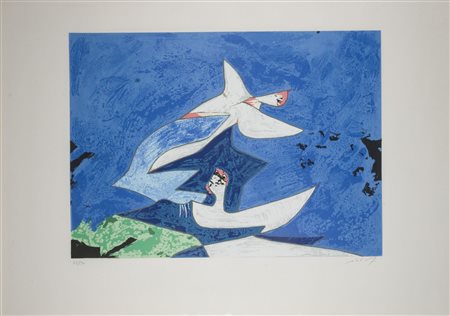 Giovanni Dova (1925-1991) Senza titolo firmato in basso a destra; numerato...