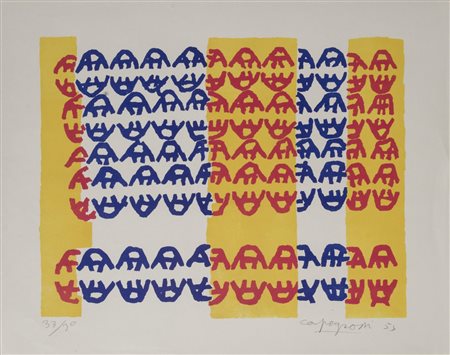 Giuseppe Capogrossi (1900-1972) Superficie CP/268 firma e data in basso a...