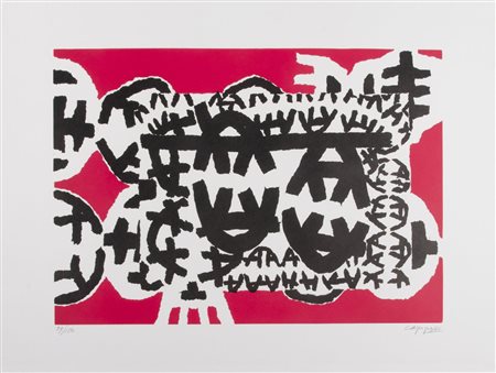 Giuseppe Capogrossi (1900-1972) In hoc signo n.6 firma in basso a destra;...