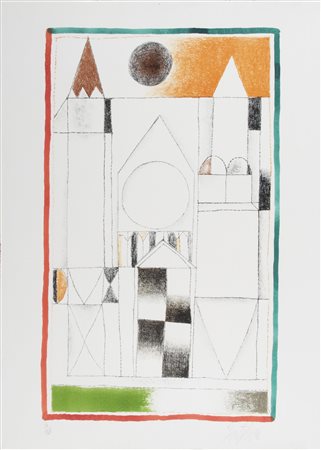 Franco Gentilini (1909-1981) Cattedrale firma in basso a destra; numerata...