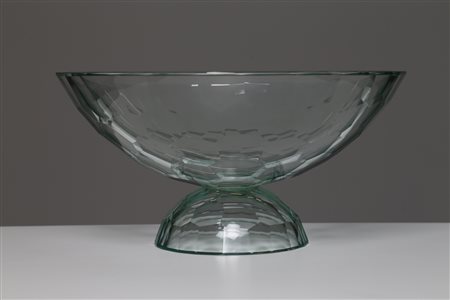 FONTANA ARTE Alla maniera di, grande centro tavola in cristallo diamantato,...