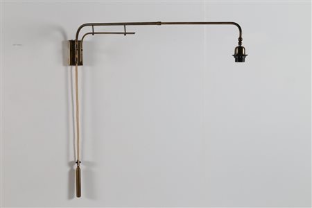 SARFATTI GINO (1912 - 1985) Lampada a braccio da muro con saliscendi variante...