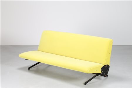 BORSANI OSVALDO (1911 - 1985) Divano letto mod. D70 struttura mobile in...